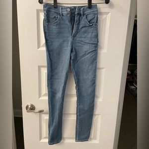 EXPRESS jeans. Skinny, high rise, super soft knit. 00R!